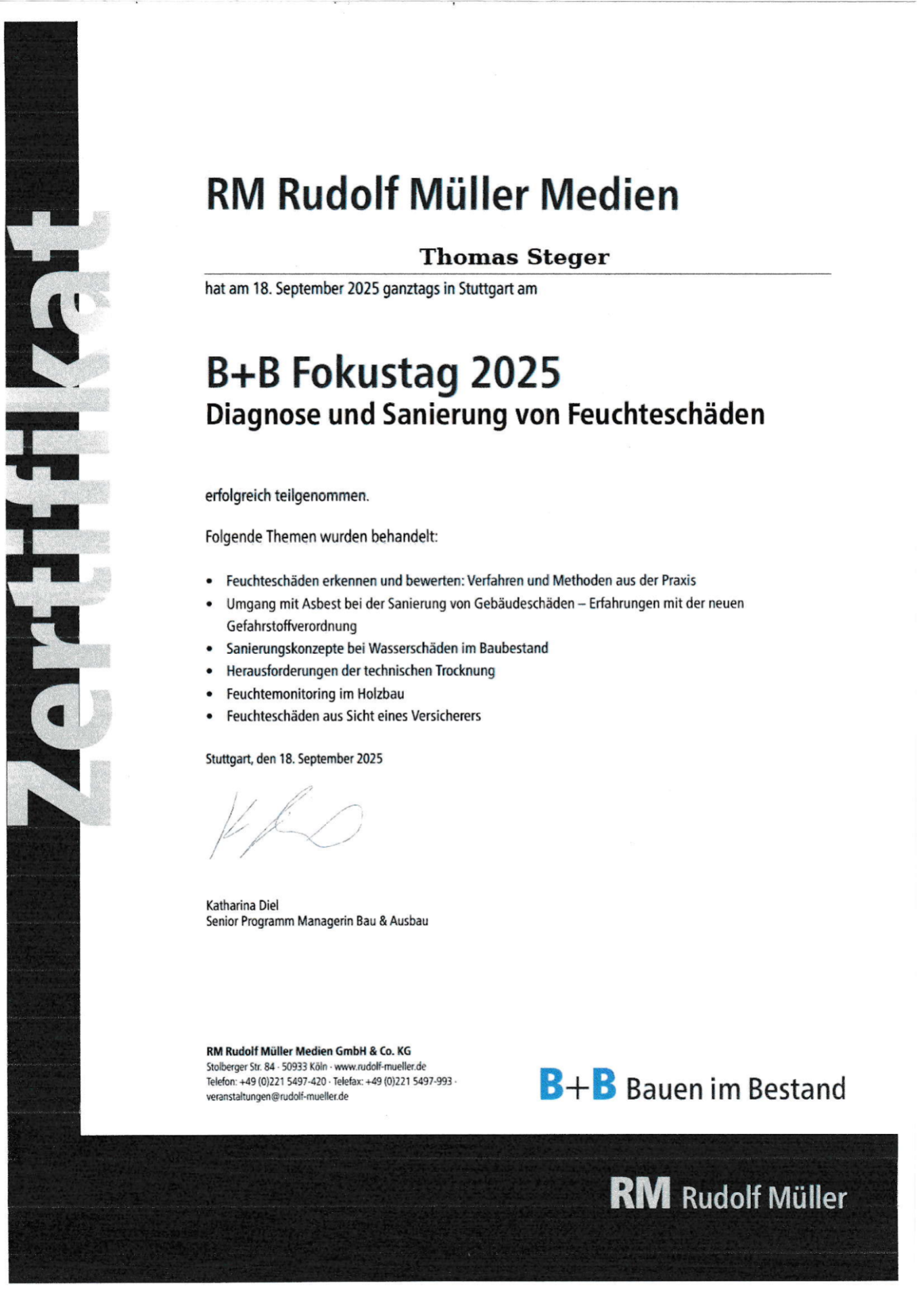 Fachtagung Schimmelpilssanierung